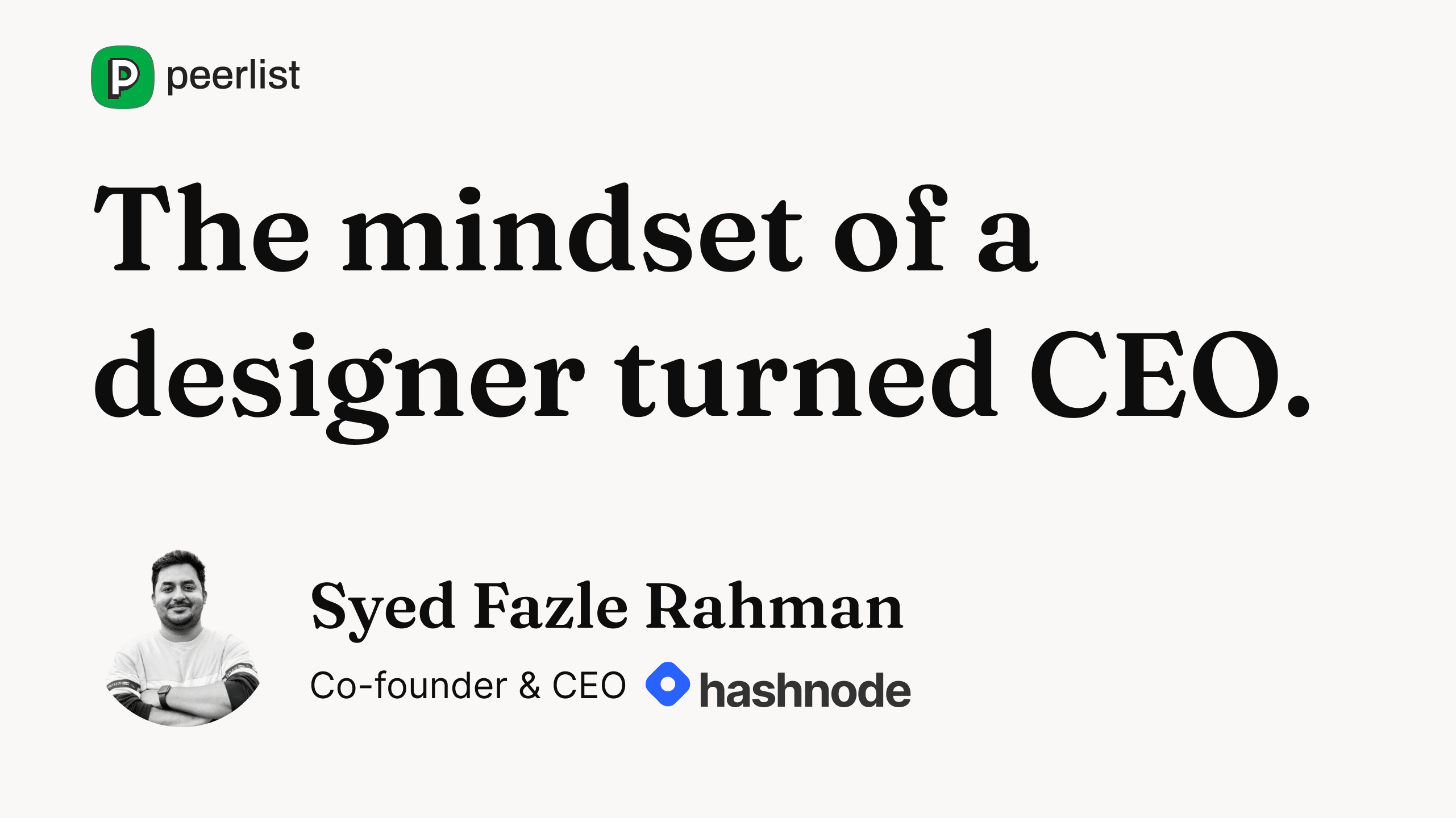 EP01: The Mindset of Designer Turned CEO